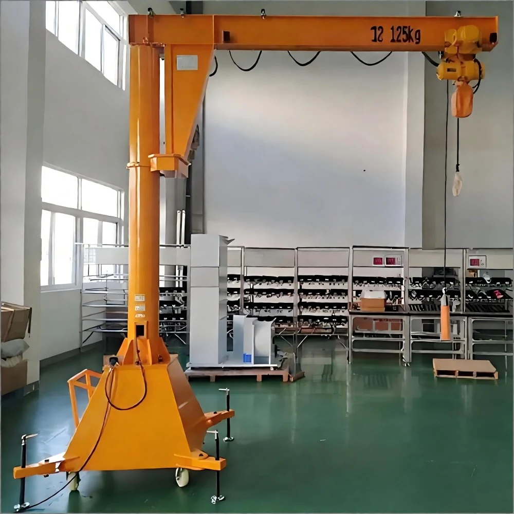 Portable Mobile Jib Crane supplied equipment view