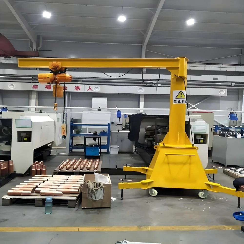 Portable Mobile Jib Crane supplied view 2