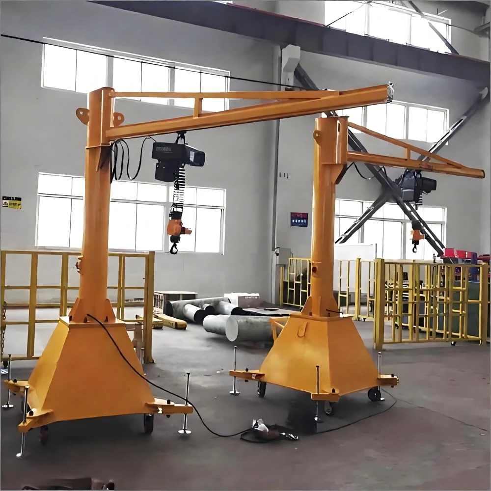 Portable Mobile Jib Crane supplied view 3