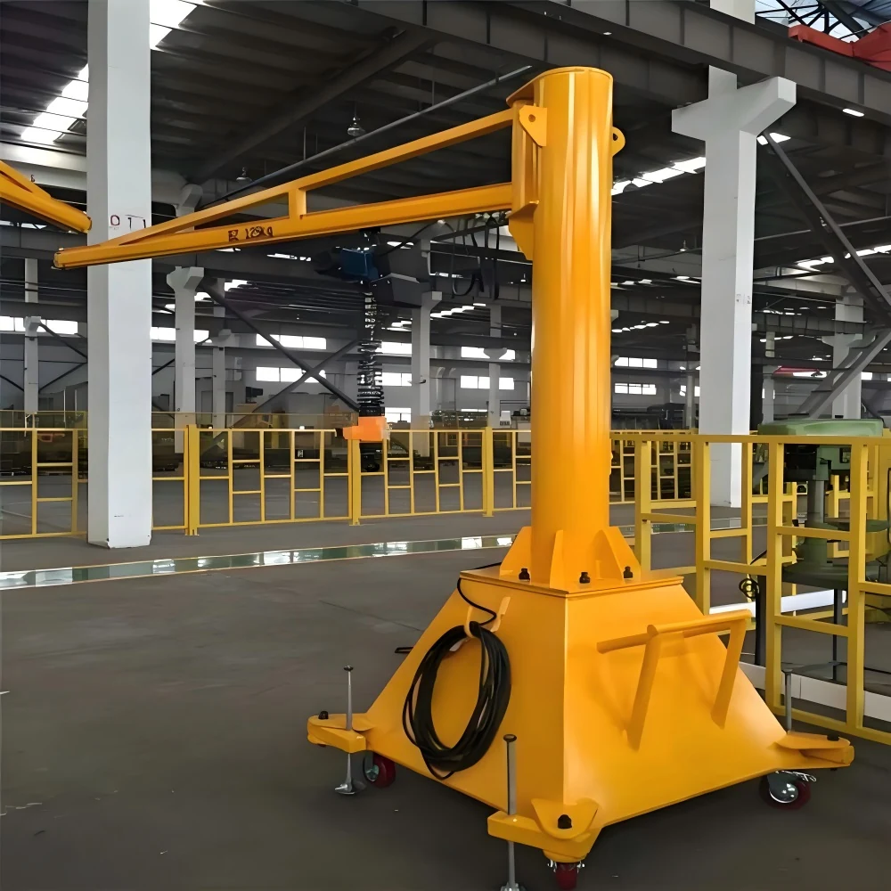 Portable Mobile Jib Crane supplied view 4