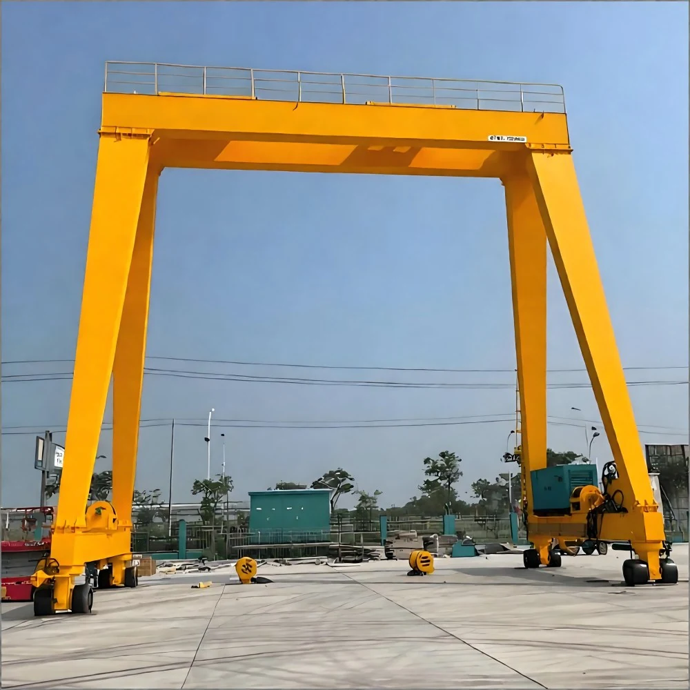 RTG Rubber Tyre Gantry Crane supplied view 2