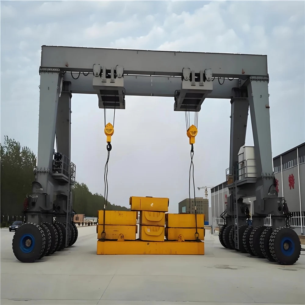 RTG Rubber Tyre Gantry Crane supplied view 4