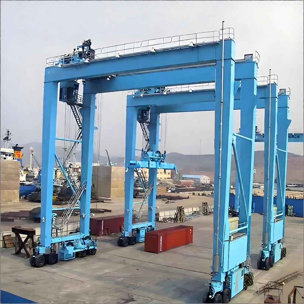 RTG Rubber Tyre Gantry Crane supplied view 5
