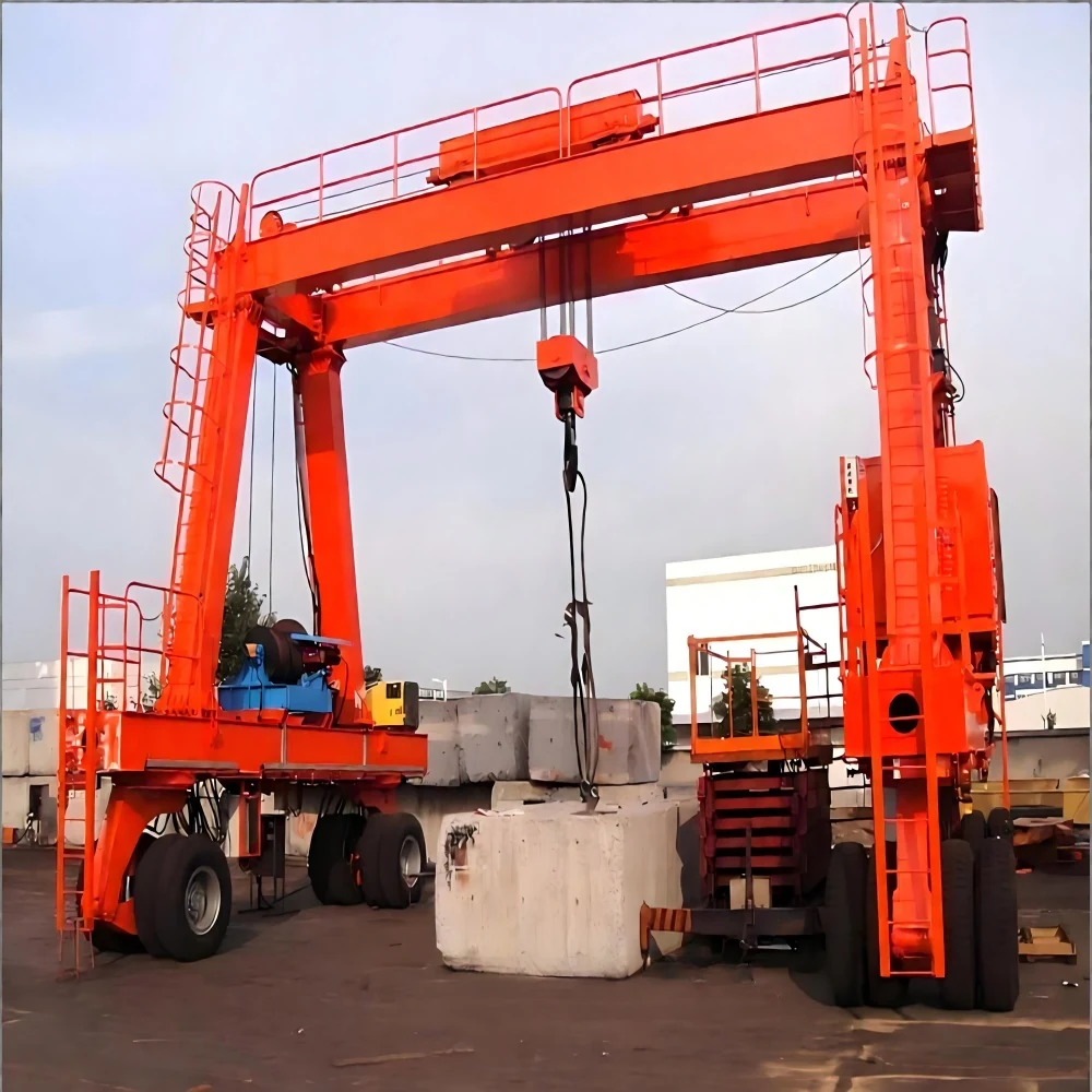 RTG Rubber Tyre Gantry Crane supplied view 6